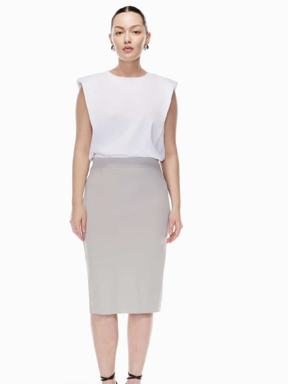 BABATON NWT Women's Pencil Skirt in Dark Gray 0